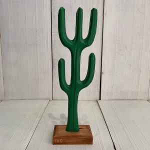 ESCULTURA DE MADEIRA CACTO (1)